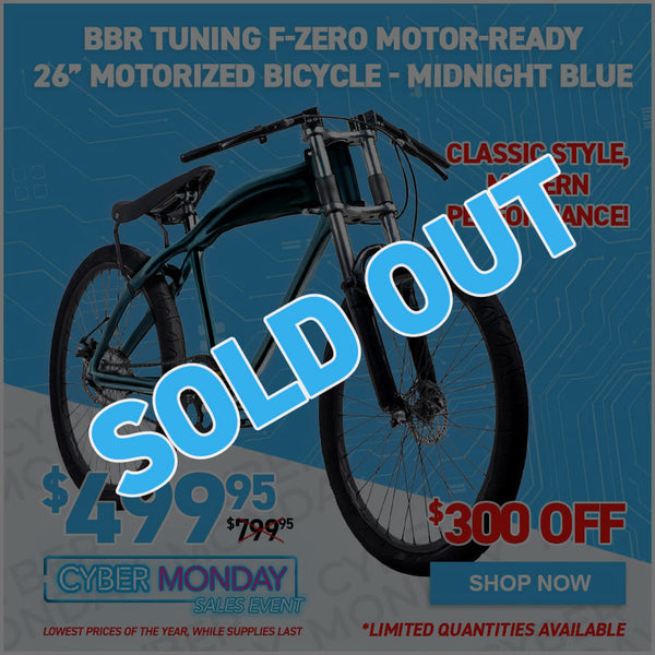 BBR Tuning F-ZERO Motor-Ready Motorized Bicycle - Midnight Blue