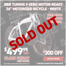 BBR Tuning F-ZERO Motor-Ready Motorized Bicycle - White