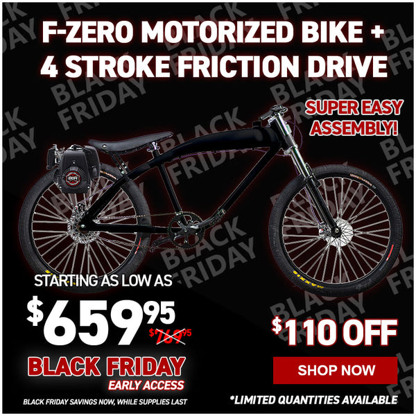 F-Zero Motorized Bike + 4 Stroke Friction Drive
