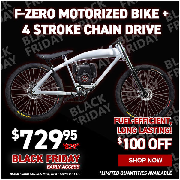 F-Zero Motorized Bike + 4 Stroke Chain Drive