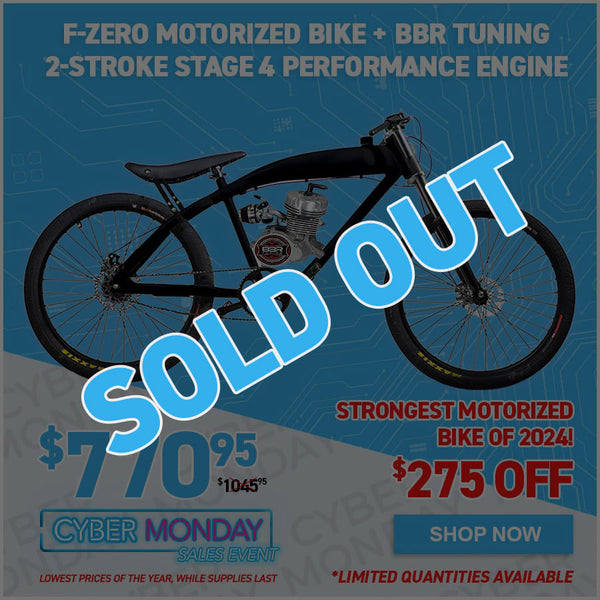 F-Zero Motorized Bike + BBR Tuning 2-Stroke Stage 4 Performance Engine
