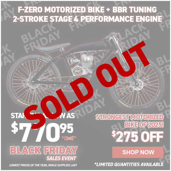 F-Zero Motorized Bike + BBR Tuning 2-Stroke Stage 4 Performance Engine