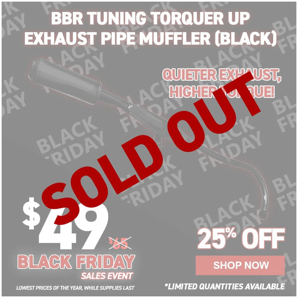 BBR Tuning Torquer Up Exhaust Pipe Muffler (Black)