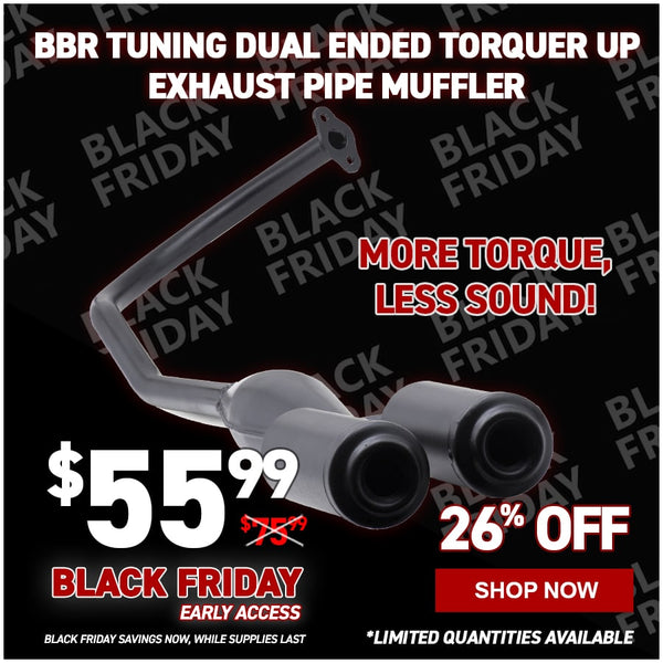 BBR Tuning Dual Ended Torquer Up Exhaust Pipe Muffler