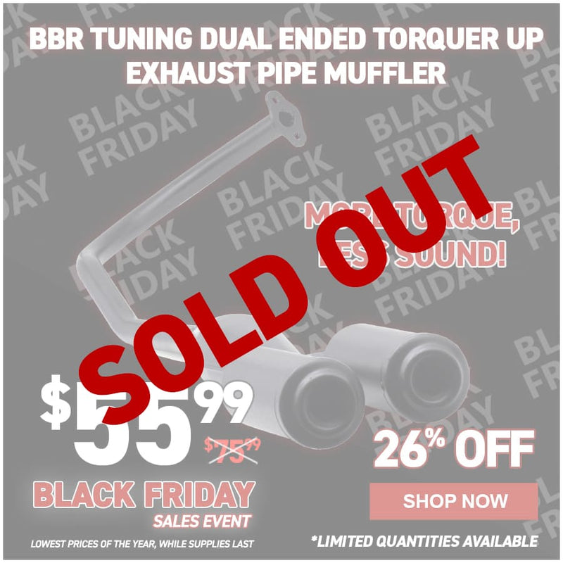 BBR Tuning Dual Ended Torquer Up Exhaust Pipe Muffler