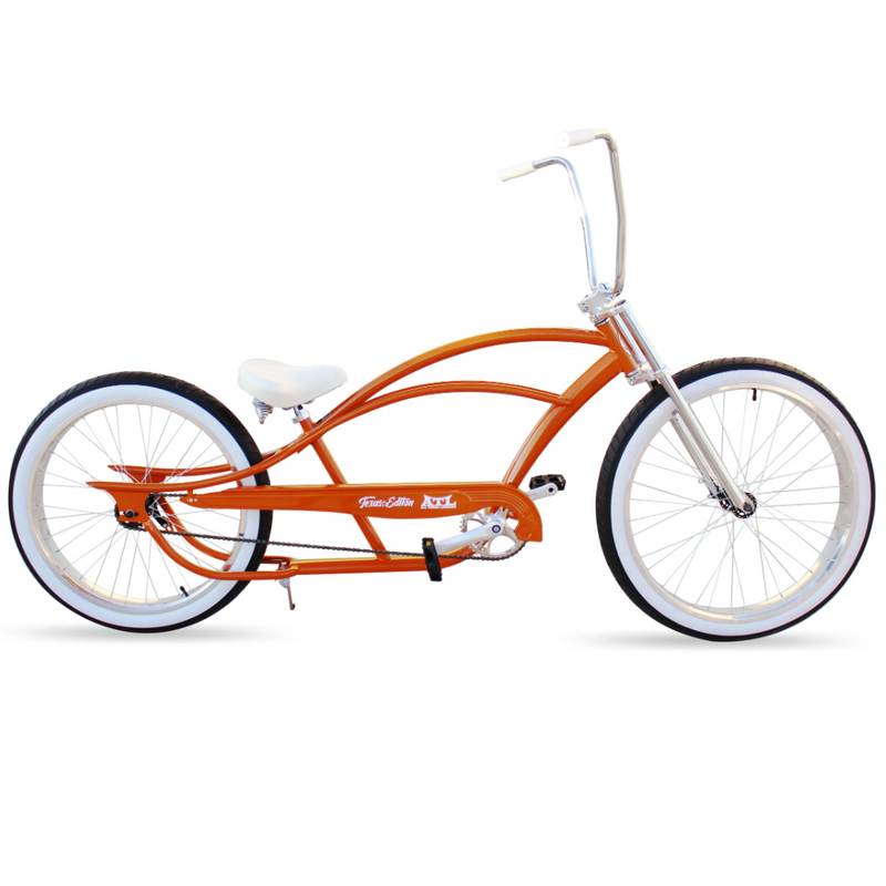 Beach Cruiser Bicycle Micargi 29" Bronco 3.0 Matte Orange Right