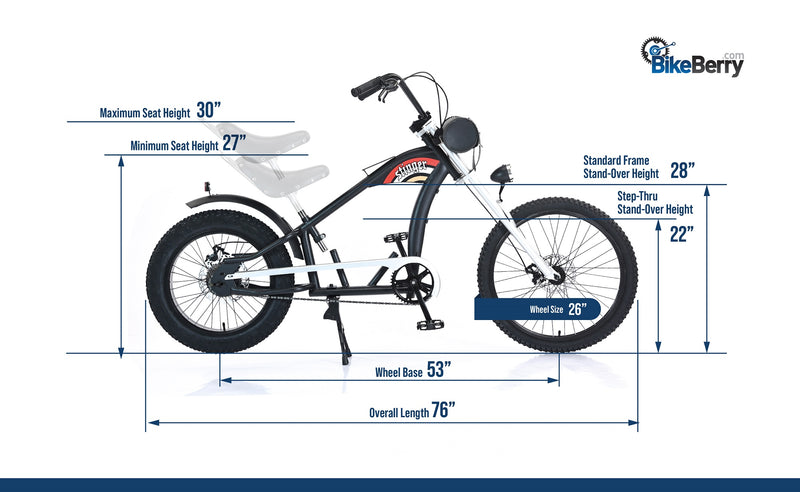 BBR Tuning STINGER Motor-Ready Mini Chopper Motorized Bicycle