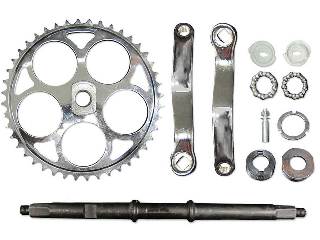 bicycle pedal crank Motorized Bicycle Extra Wide Bike Crank Assembly