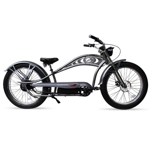 electric bobber bicycle I retro bike The vintage fat bike with a chopper look UNIKRIDE Command the road with the Revi Bikes Prowler Custom Electric Bikes and Choppers