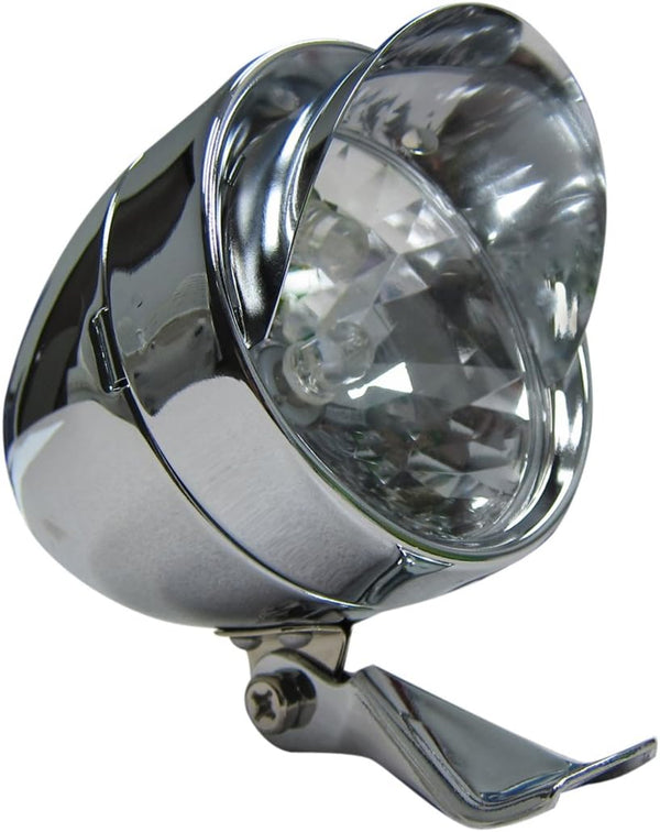 BBR Tuning LED Bullet Head Light Retro Style - Chrome