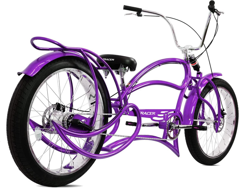 3 wheel beach cruiser bicycle Tracer 26" Leopard Pro 3-Speed Vintage Stretch Beach Cruiser Bike