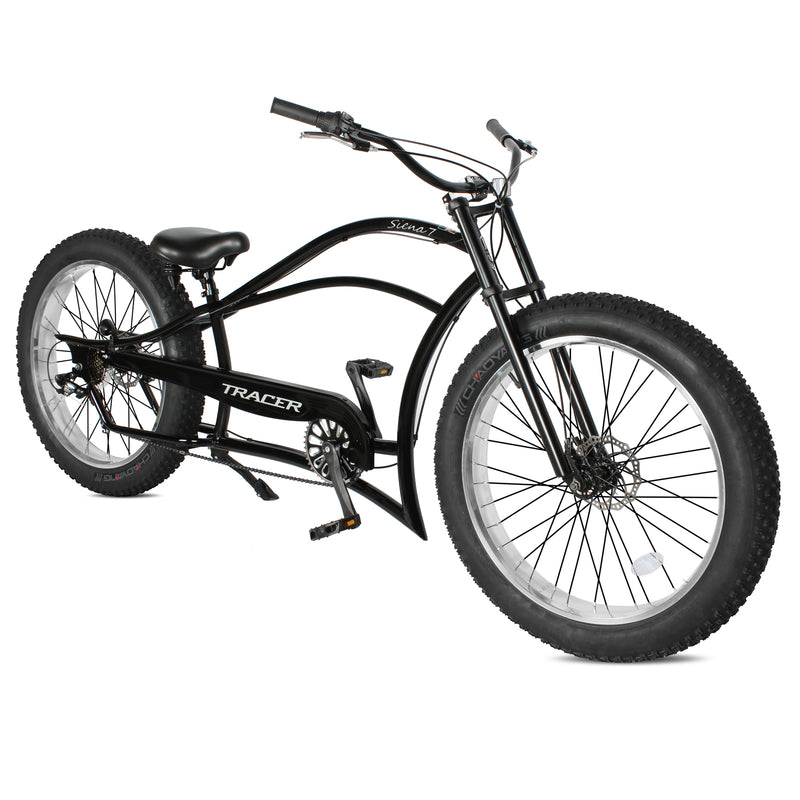 Tracer 26" Siena Chopper Stretch Cruiser Fat Tire Bike