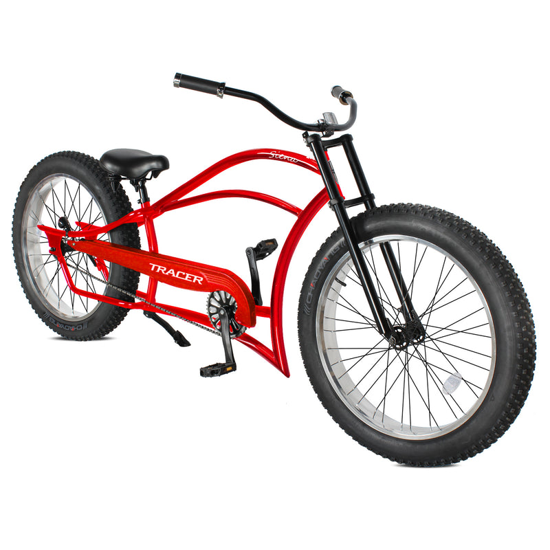 Tracer 26" Siena Chopper Stretch Cruiser Fat Tire Bike