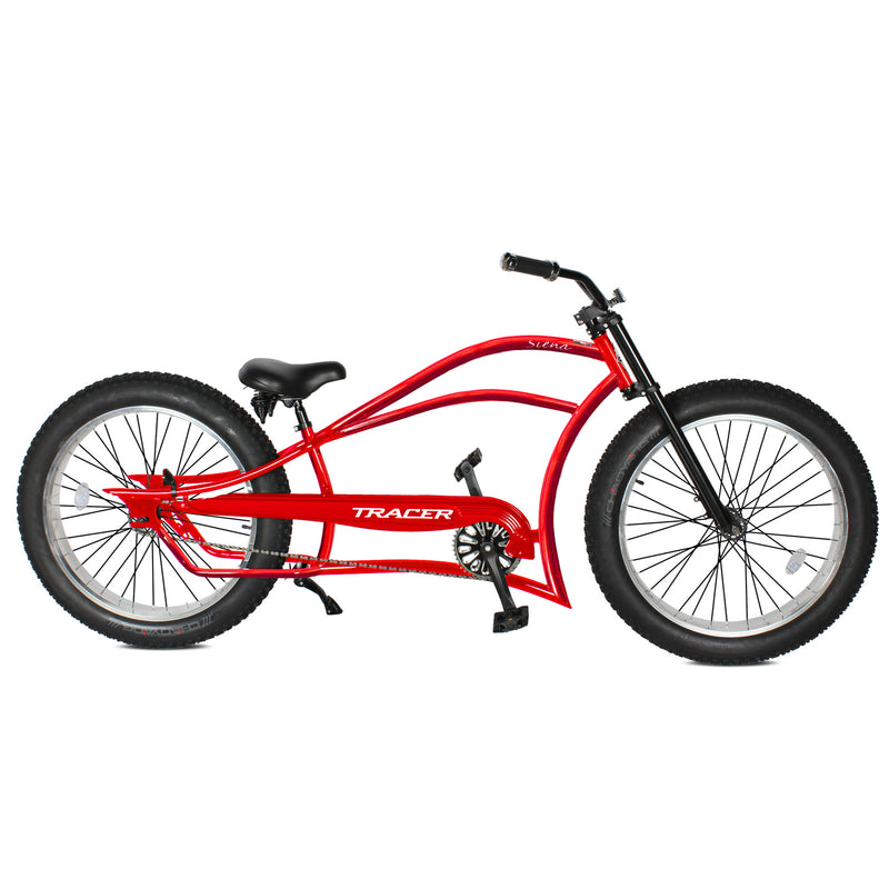 Tracer 26" Siena Chopper Stretch Cruiser Fat Tire Bike