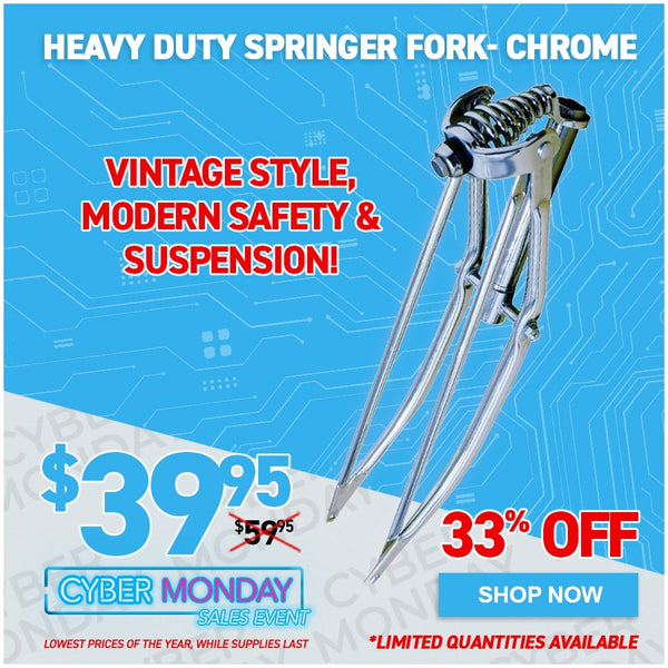 Heavy Duty Springer Fork- Chrome