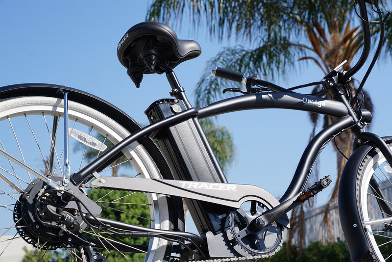 Tracer 500W 26" Omega Men's Beach Cruiser Electric Bike
