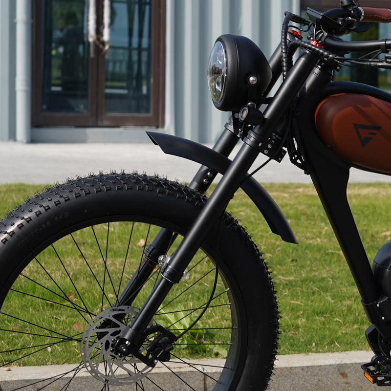 Cheetah Pro Vintage Ebike: 1000W Motor, Dual Battery, 100 Mile Range