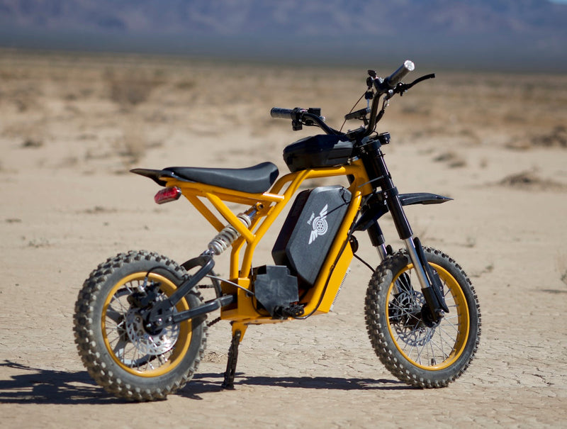 Ebike Freego Nova 2 Mid Drive Dirt Bike Dessert Right View