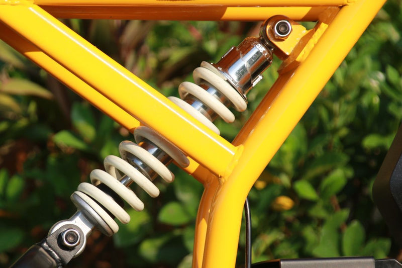 Ebike Freego Nova 2 Mid Drive Dirt Bike Suspension View