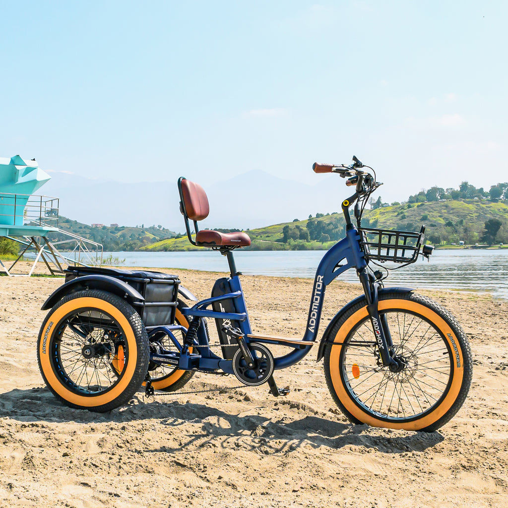 motor 3 wheel bicycle Addmotor 750W 48V Grandtan X Trike Full Suspension Electric Bike