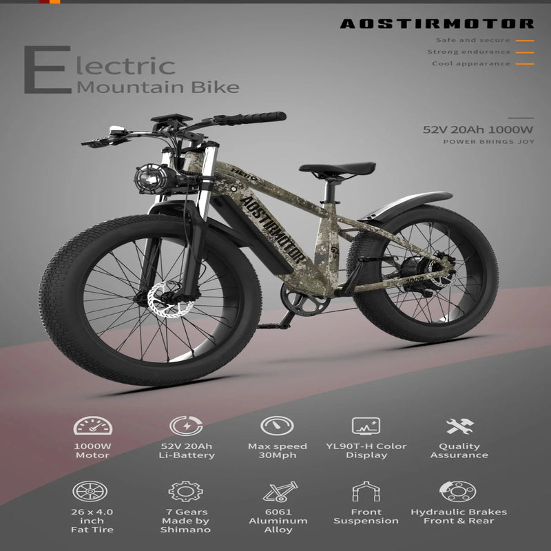 Electric Bike Aostirmotor Hero Features