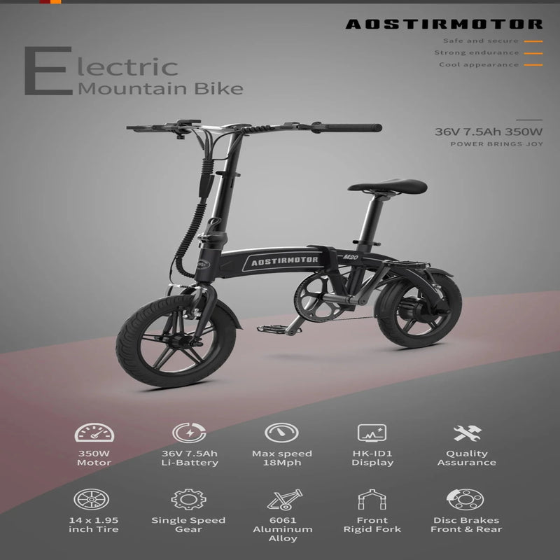 Electric Bike Aostirmotor M20 Features