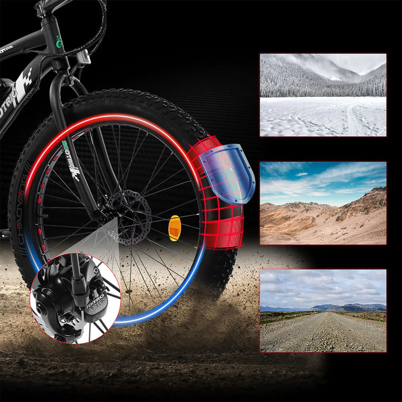 ecotric 26 fat tire electric bicycle Ecotric 500W 26" Cheetah Fat Tire Beach Snow Electric Bike
