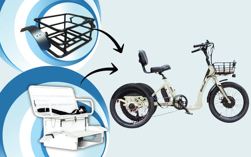 Emojo 500W Bull Urban Cruiser Step-Thru Electric Bike Trike