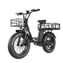 Electric Bike Freego FB-20X Black Left Front With Baskets