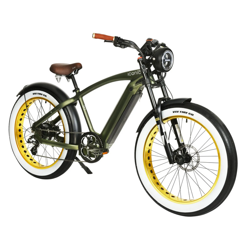 Electric Bike Iconic Cruiser Green Right Front