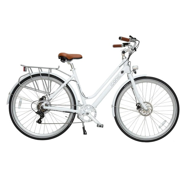 Electric Bike Iconic Ultralight StepThru White Right