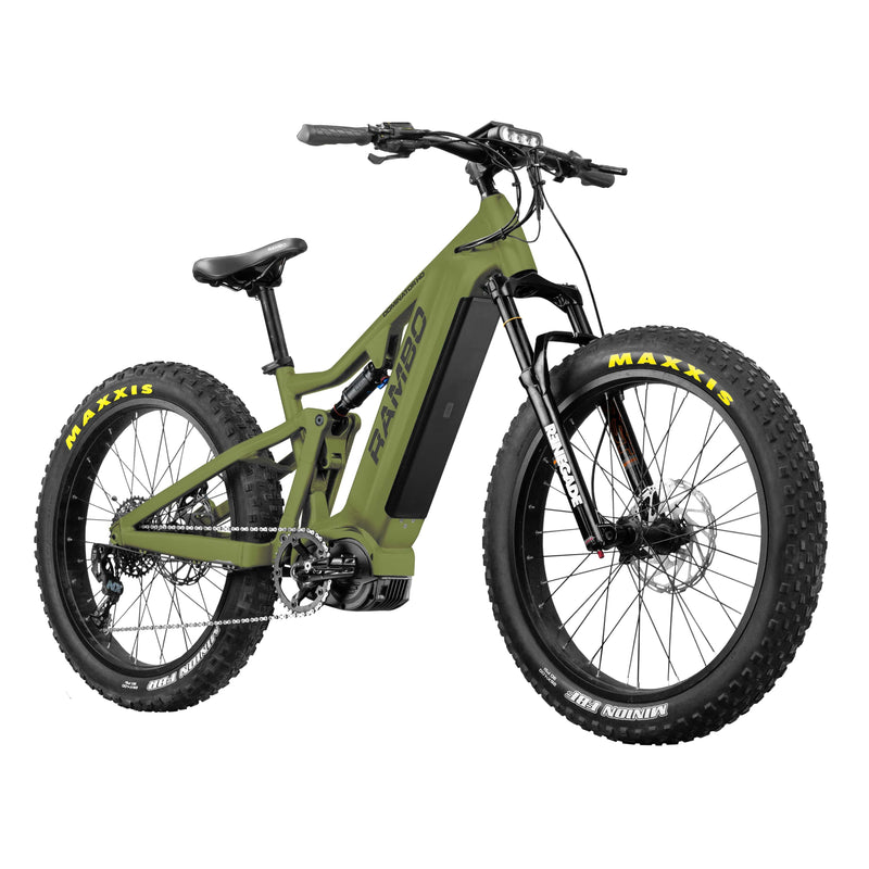 Electric Bike Rambo Dominator HD Green Right Angle