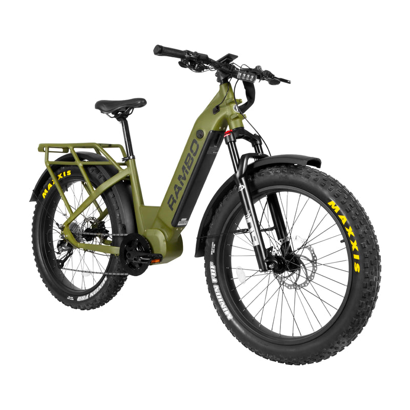 Electric Bike Rambo Rebel 2.0 Green Right Angle