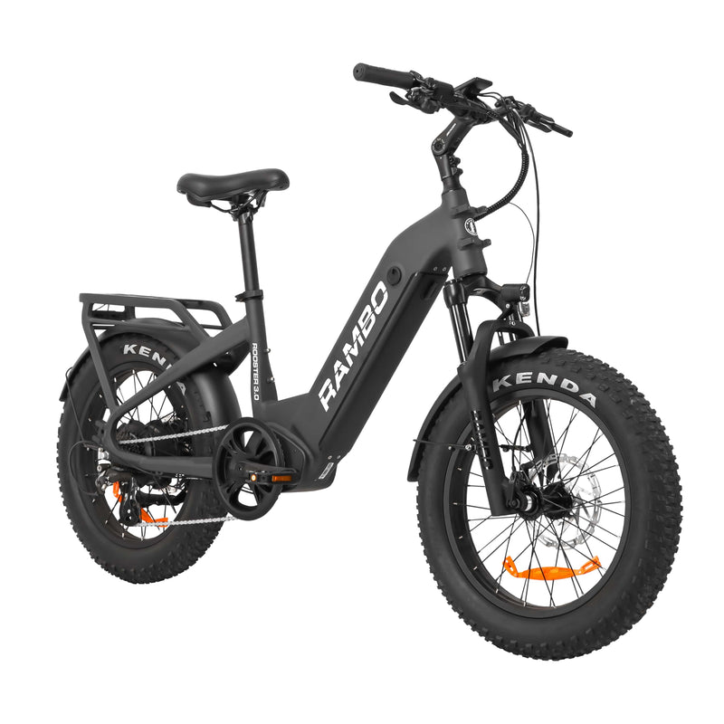 Electric Bike Rambo Rooster 3.0 Black Right Angle