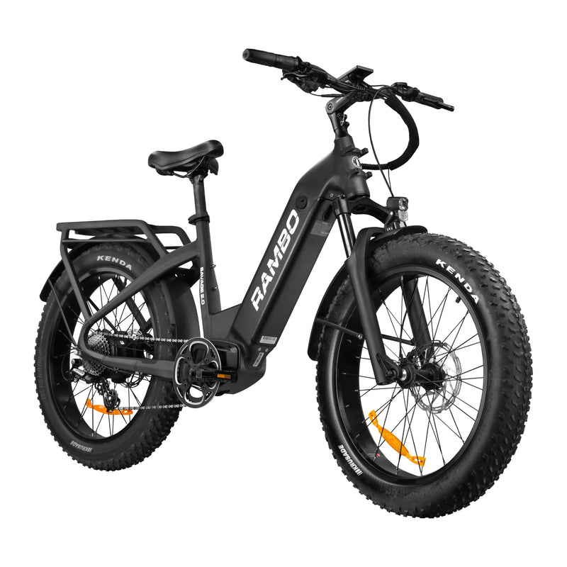 Electric Bike Rambo Savage 2.0 Black Right Angle