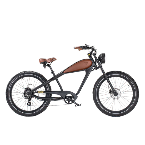 Electric Bike Revi Bikes Cheetah Plus Brown Black