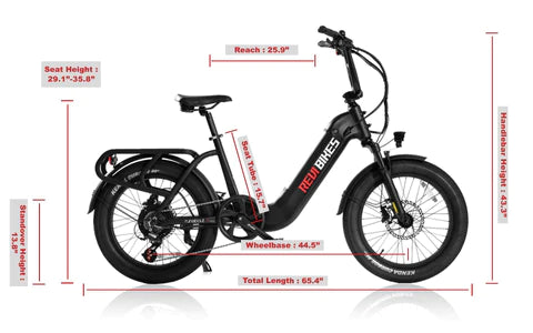 Electric Bike Revi Runabout Dimensions