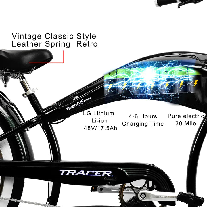 Electric Bike Tracer Twenty5 GTS Battery
