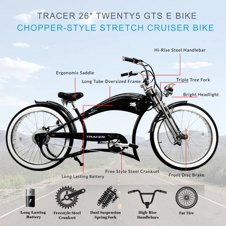 Electric Bike Tracer Twenty5 GTS Features