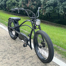 Electric Bike Tracer Legend Black Sidewalk Front
