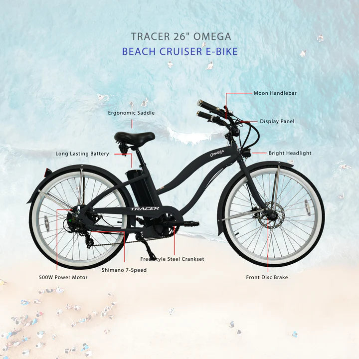 Electric Bike Tracer Omega Womens Features