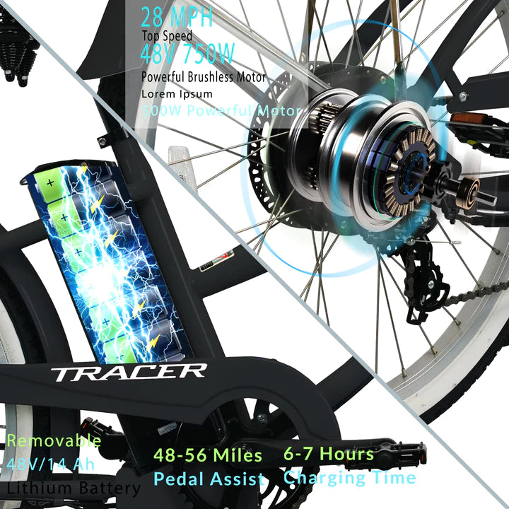 Electric Bike Tracer Omega Womens Motor