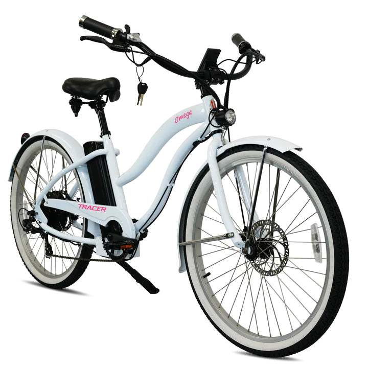 Electric Bike Tracer Omega Womens White Right Front