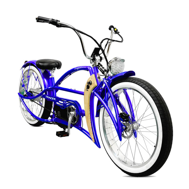 Electric Bike Tracer Black Blue Front