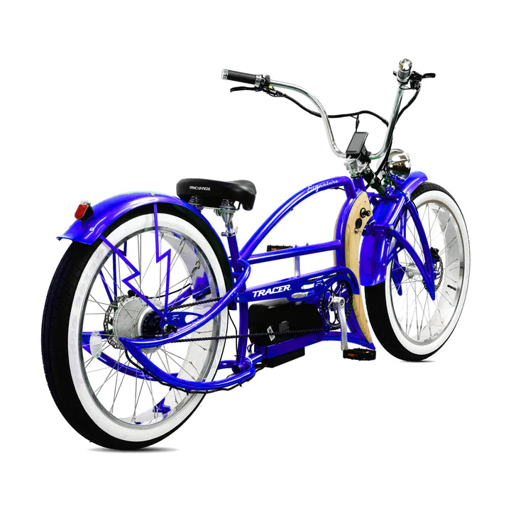 Electric Bike Tracer Blue Right Rear