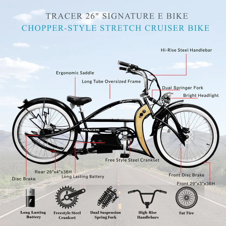 Electric Bike Tracer Signature Features