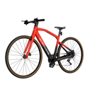 Electric Bike Vanpowers Urban Cross Pro Red Left Front