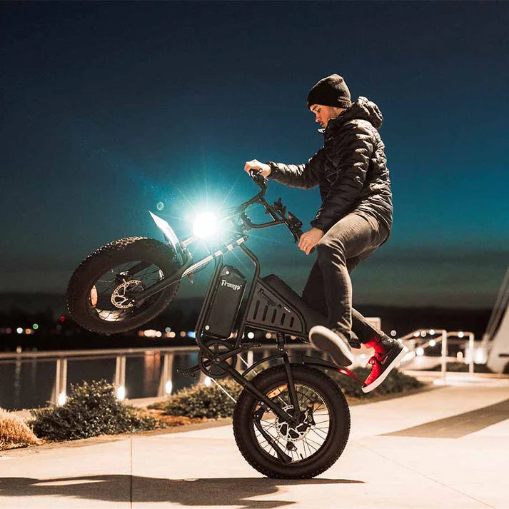 Electric Bike Freego S1 Cafe Racer Black Lifestyle 1