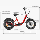 Electric Bike Addmotor Citytan measurements