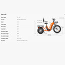 Electric Bike Addmotor Greattan D size and dimension